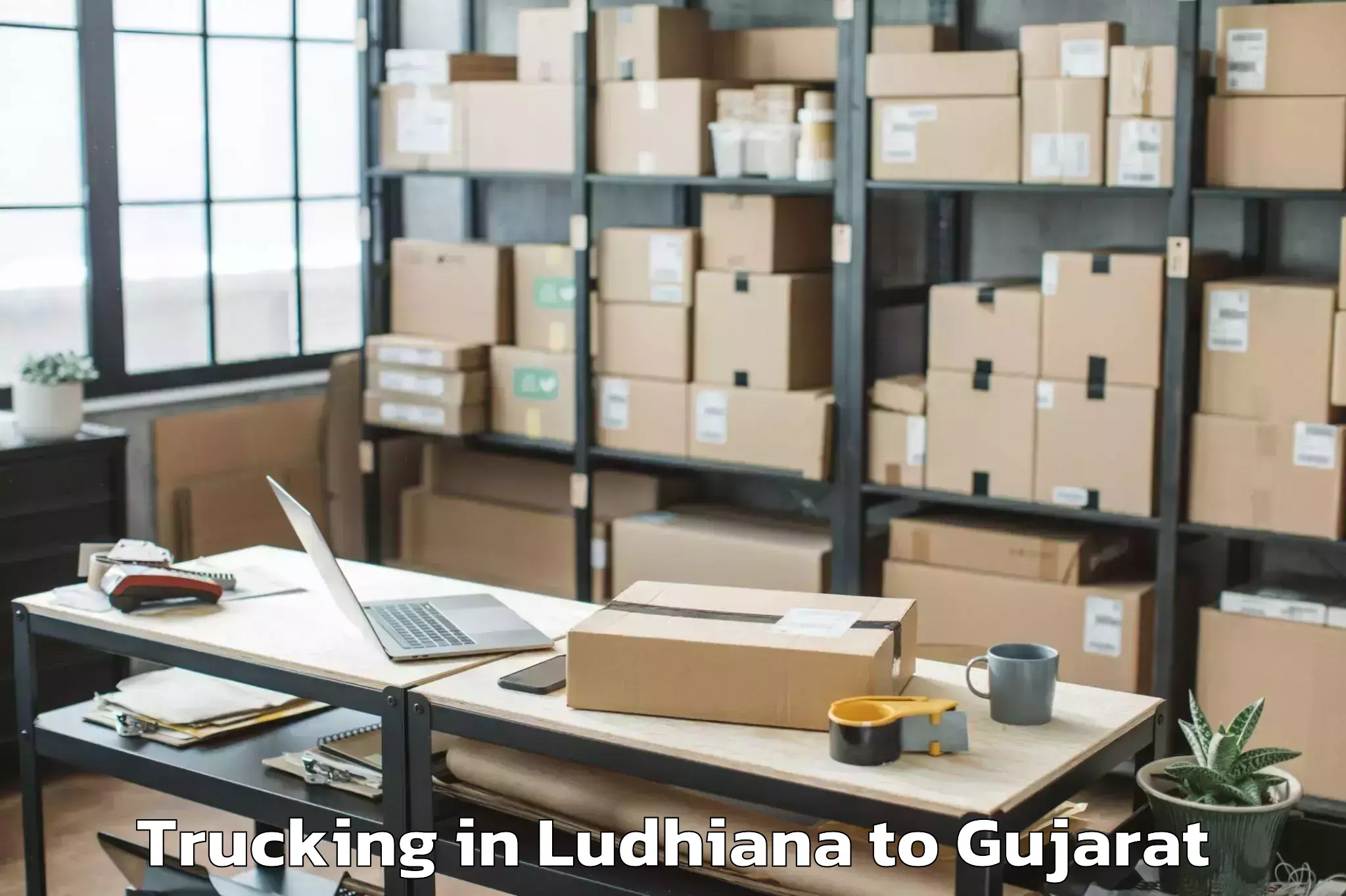 Easy Ludhiana to Keshod Trucking Booking